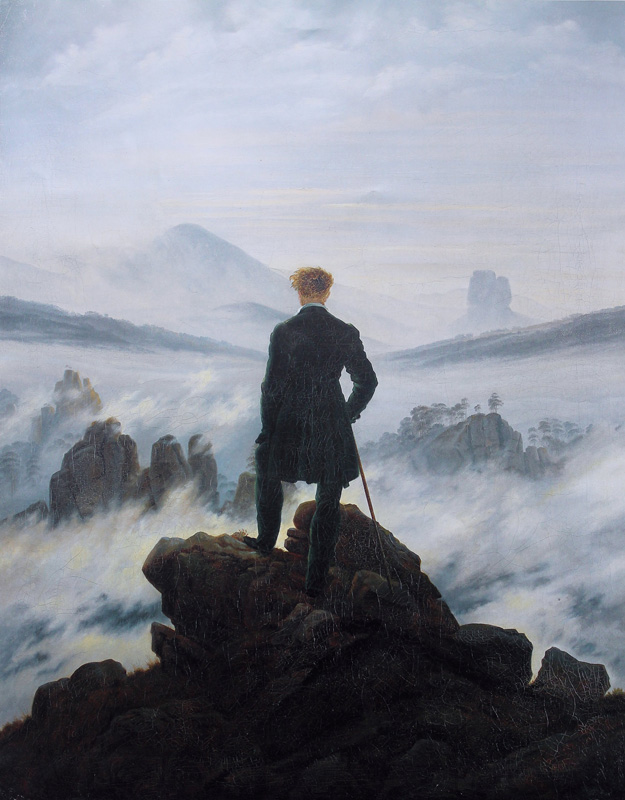 Caspar David Friedrich, The wanderer above the sea of fog. 1818.